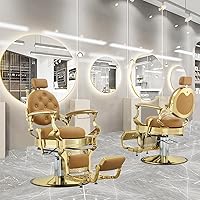 Antlu Vintage Barber Chair Golden-Camel — image 8