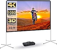 AODIOU 60 Inch Portable Projector Screen — image 1