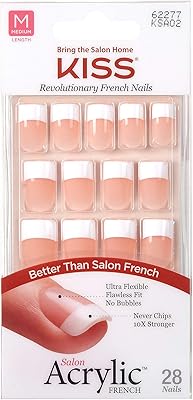 Kiss Salon Acrylic French Kit Sugar Rush Medium (6 Pack)