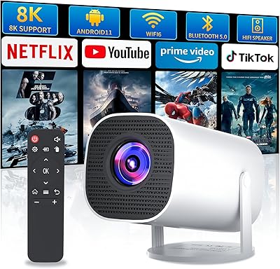 Sucetiho Mini Projector with WiFi and Bluetooth