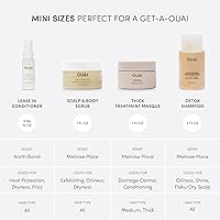 OUAI Travel Kit - Leave In Conditioner, Detox Shampoo, Hair Mask, Scalp & Body Scrub (4 Count) — image 2
