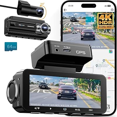 FocuWay D2 Duo 4K Dash Cam