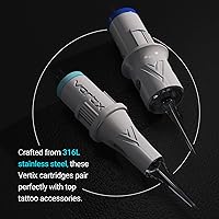 Vertix Nano Membrane Tattoo Cartridge Needles - 5 Magnum 0.25mm Curved Taper (20 Count) — image 6