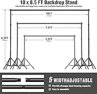 OPKING Backdrop Stand for Parties 10 x 8.5 FT — image 2