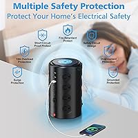 UWIWUTEI Tower Power Strip Surge Protector with 16 Outlets and 5 USB Ports — image 3