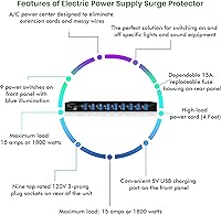 Technical Pro TPS9TU Power Supply Strip — image 2