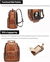 LANNSYNE Vintage Genuine Leather Backpack for Men — image 4