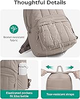 BAGSMART Womens Quilted Laptop Backpack — image 7