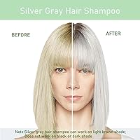Fvquhvo Silver Gray Hair Dye Shampoo, 16.9 Fl Oz — image 3