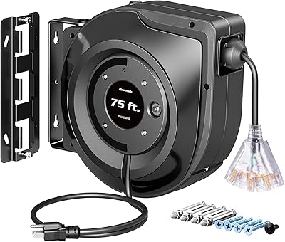 DEWENWILS 75FT Extension Cord Reel