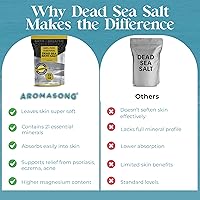 Aromasong Dead Sea Salt 19 Lbs Fine Grain Bulk — image 7