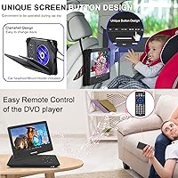 HotHat 12.5″ Portable DVD Player with Bluetooth and 10.1″ Swivel Screen — image 5