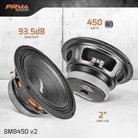 PRV AUDIO 8MB450 v2 8-Inch Midbass Speaker — image 2