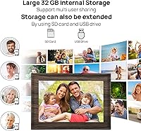 akimart 32GB 10.1 Inch WiFi Digital Picture Frame — image 7