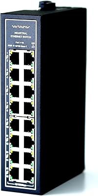 WIWAV WDH-16ET-DC 16-Port Industrial Ethernet Switch