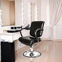 PureSana Chromium Vinyl Kyler Salon Chair - Black — image 2