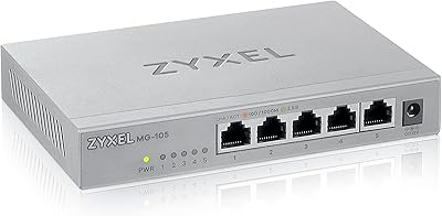 Zyxel MG-105 5-Port 2.5G Multi-Gigabit Unmanaged Switch