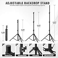OPKING Backdrop Stand for Parties 10 x 8.5 FT — image 3