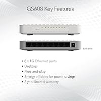 NETGEAR GS608 8-Port Gigabit Ethernet Switch — image 2