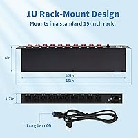 CENTROPOWER 1U PDU Horizontal Rackmount Power Strip — image 5