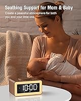 Bitswolee Wooden Digital Alarm Clock with Wireless Charging and Bluetooth Speaker — image 9