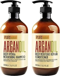 PURE NATURE Moroccan Argan Shampoo and Conditioner 16oz Review