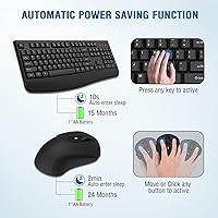QUASIO Wireless Keyboard and Mouse Combo — image 3