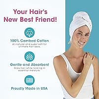 Hair RePear Anti Frizz Cotton Hair Towel Wrap 21″ x 44″ — image 2