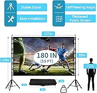 TOWOND 180-inch Projector Screen with Stand — image 4
