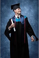 UrcTepics 8x10ft Dark Blue Senior Portrait Backdrop — image 3