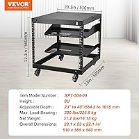 VEVOR 9U Open Frame Server Rack — image 7