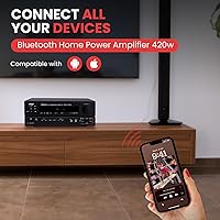 Pyle PT588AB Wireless Bluetooth Power Amplifier 420W 5.1 Channel Receiver — image 2