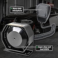 Winsgor 200W Police Siren for Car with Handheld Microphone — image 3