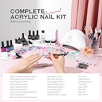 Glamonade Acrylic Nail Kit with 48W Nail Lamp and Drill — image 2