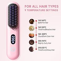 Hahahope Cordless Hair Straightener Brush — image 4
