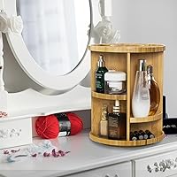 VWV Rotating Bamboo Makeup Organizer — image 7