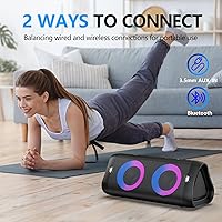 DONOW Portable Bluetooth Speaker with Lights — image 4