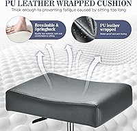 Mineloff Square Salon Rolling Stool - Grey — image 3