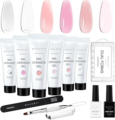 Makartt Poly Nail Gel Kit 6-Piece Set