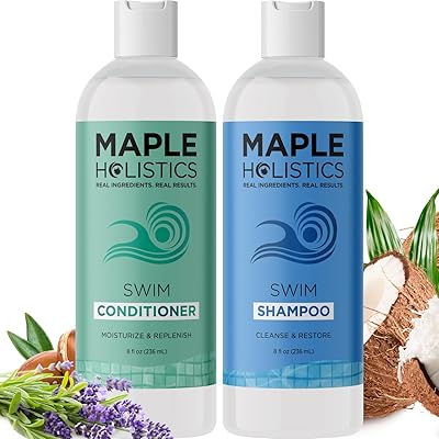 Maple Holistics After Swim Shampoo and Conditioner Set, 8oz