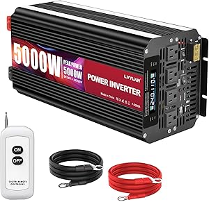 LVYUAN 5000W Power Inverter 24V to 110V/120V Review