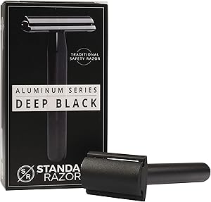 Standard Razors Aluminum Double Edge Safety Razor - Deep Black
