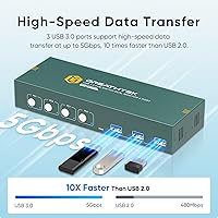 EVATEK 4K@60Hz HDMI KVM Switch for 4 Computers & 2 Monitors — image 4