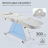 Bellavie Adjustable Salon Bed - White — image 4