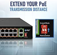 BV-Tech 18 Ports Long Range PoE+ Switch — image 3