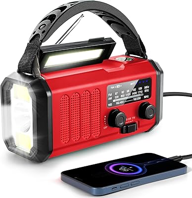 Aivica 10000mAh Emergency Crank Radio
