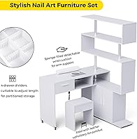 Kikihouse Manicure Table with Dust Collector — image 4