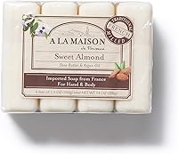 A LA MAISON Sweet Almond Bar Soap (8 Bars, 3.5 oz each) — image 3