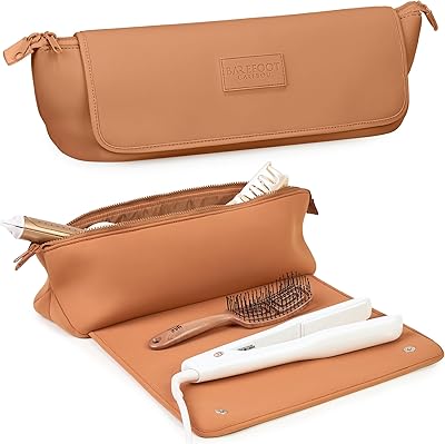 BAREFOOT CARIBOU Hair Tools Travel Bag and Heat Resistant Mat