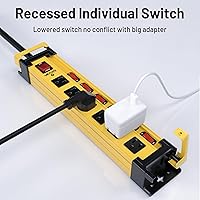 Plug'n Power Strip Surge Protector 2700J with Individual Switches — image 9